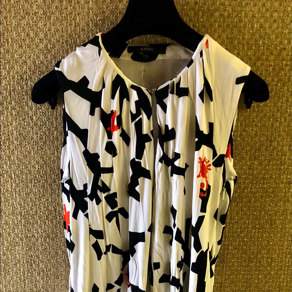 Gucci coral print dress